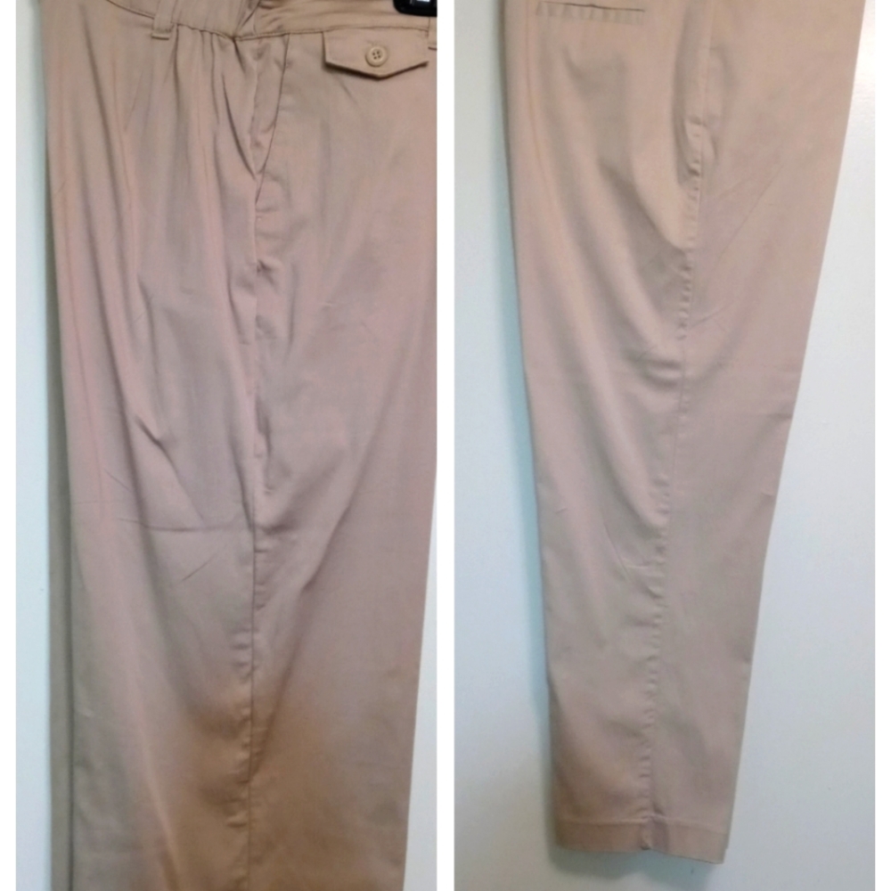 Khaki Womens Capri Pants
